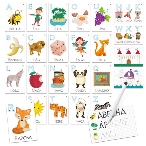 Jogo de Tabuleiro Flashcards Aprender A Ler e a  Escrever - Headu Online