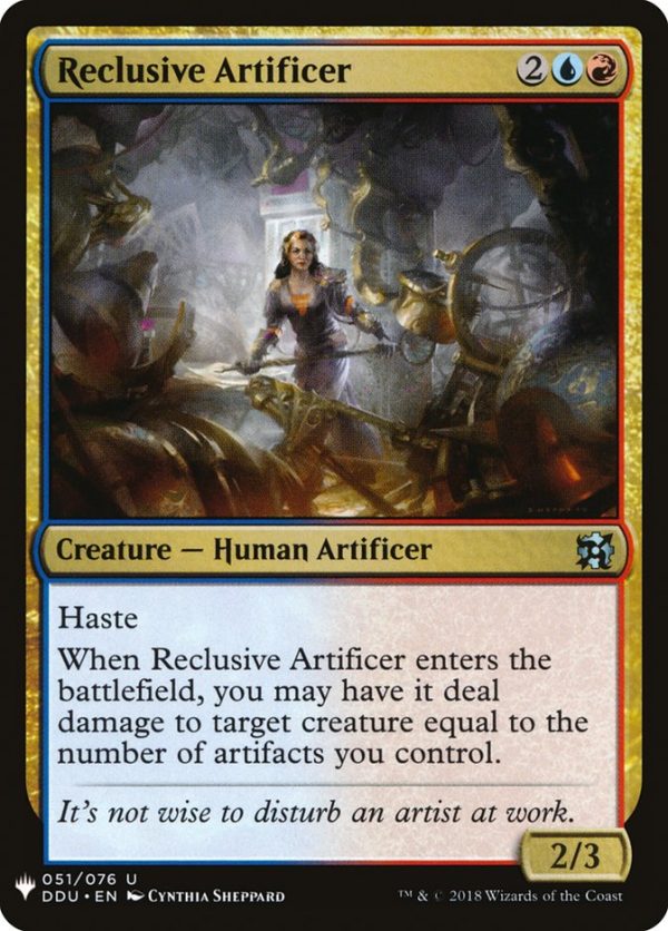 Reclusive Artificer [Mystery Booster] Hot on Sale