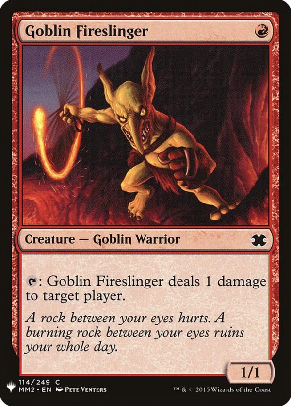 Goblin Fireslinger [Mystery Booster] Online Sale